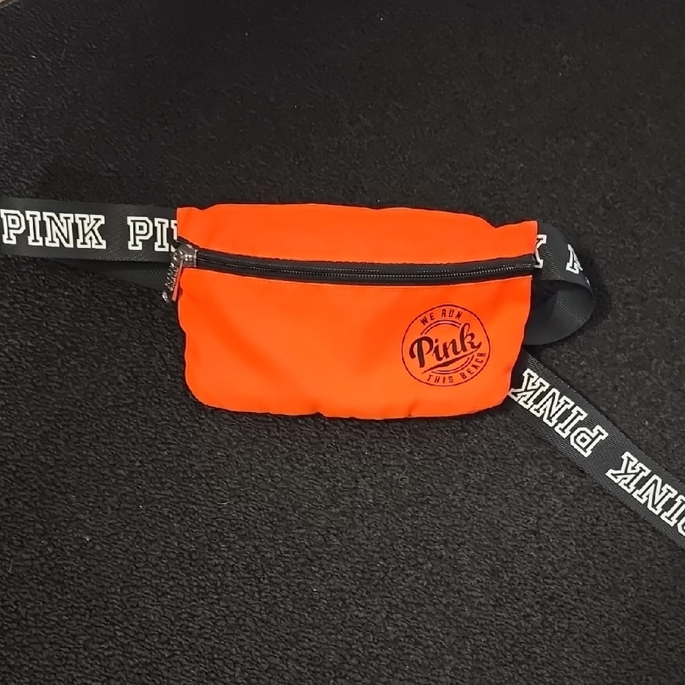 PINK Victoria's Secret Orange Waist Bag - Picture 2 of 9